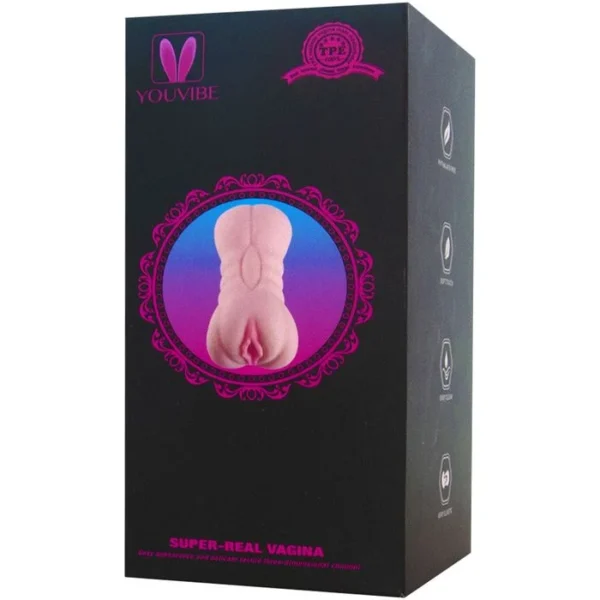 Masturbador Duplo Vagina e Ânus com Túnel Texturizado Vipmix - Imagem 2