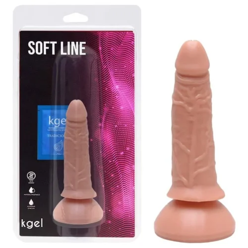 Pênis De Borracha Com Ventosa 13,5 x 3,5cm Kgel