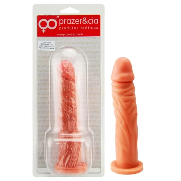 Pênis De Borracha Maciça 19,2 x 3,9cm