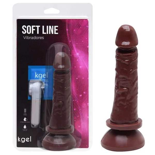 Pênis Vibrador Controle Externo 17,5 x 3,8cm Kgel - Imagem 2