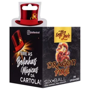 Six Ball Dragon Fire Bolinha Excitante 6 Unidades Soft Love