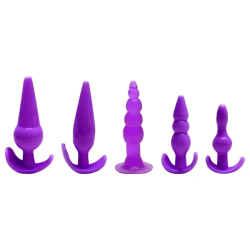 Kit Plug Anal Silicone 5 Unidades Sexy Import