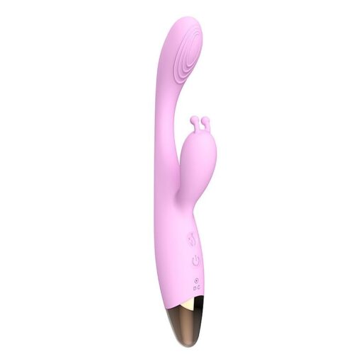 Vibrador de Ponto G e Clitóris com Aquecimento Roxo