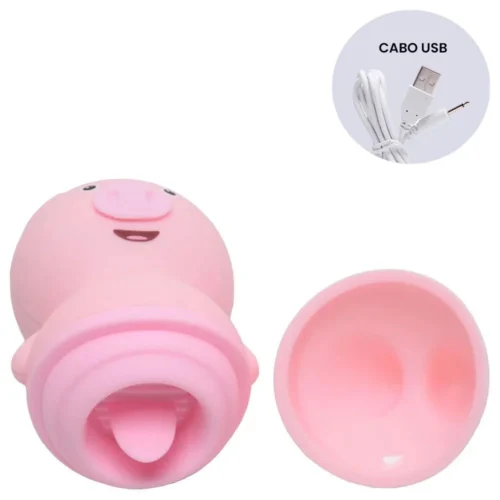 Estimulador de Clitóris Porquinho USB 6 Vibrações