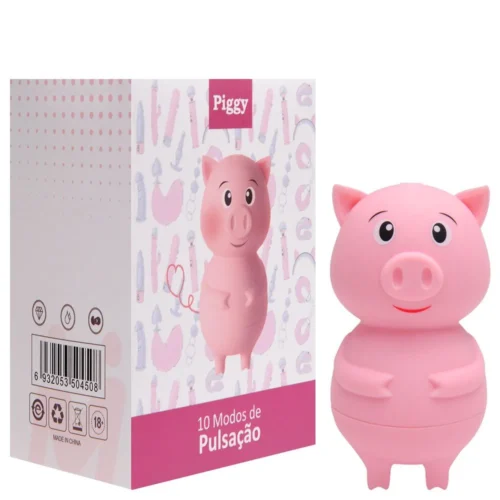 Piggy Porquinho Vibrador com 10 Modos de Pulsação