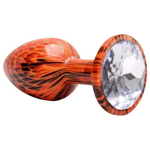 Plug Anal Metal Luxo Oncinha P