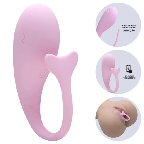 Vibrador Whale via APP Recarregável USB