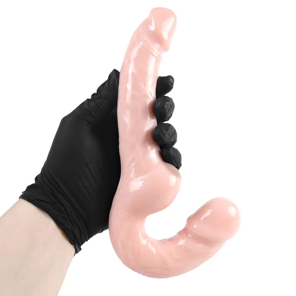 Pênis Duplo Jelly Strapless 23,5cm