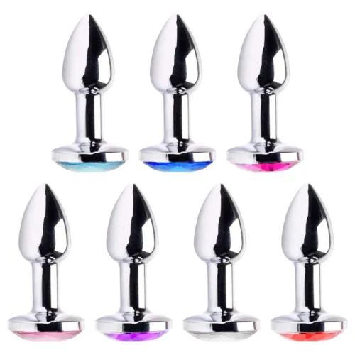 Plug Anal Mini em Metal Cromado