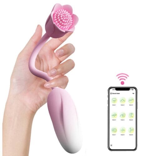 Vibrador Estimulador Formato de Flor